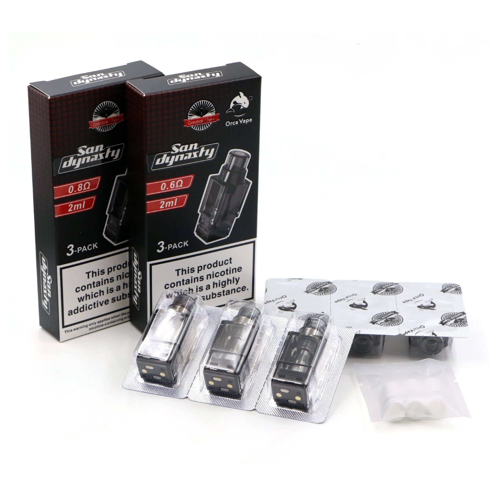 Orca Vape San Dynasty Cartridge 3Pck